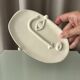 Contemporary Madriguera Workshop Face Tray | Handmade Stoneware Catchall |