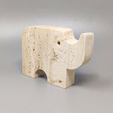 Travertine rhinoceros sculpture 1970