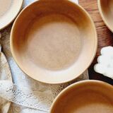 Lot de 7 assiettes calotte ou creuses en grès