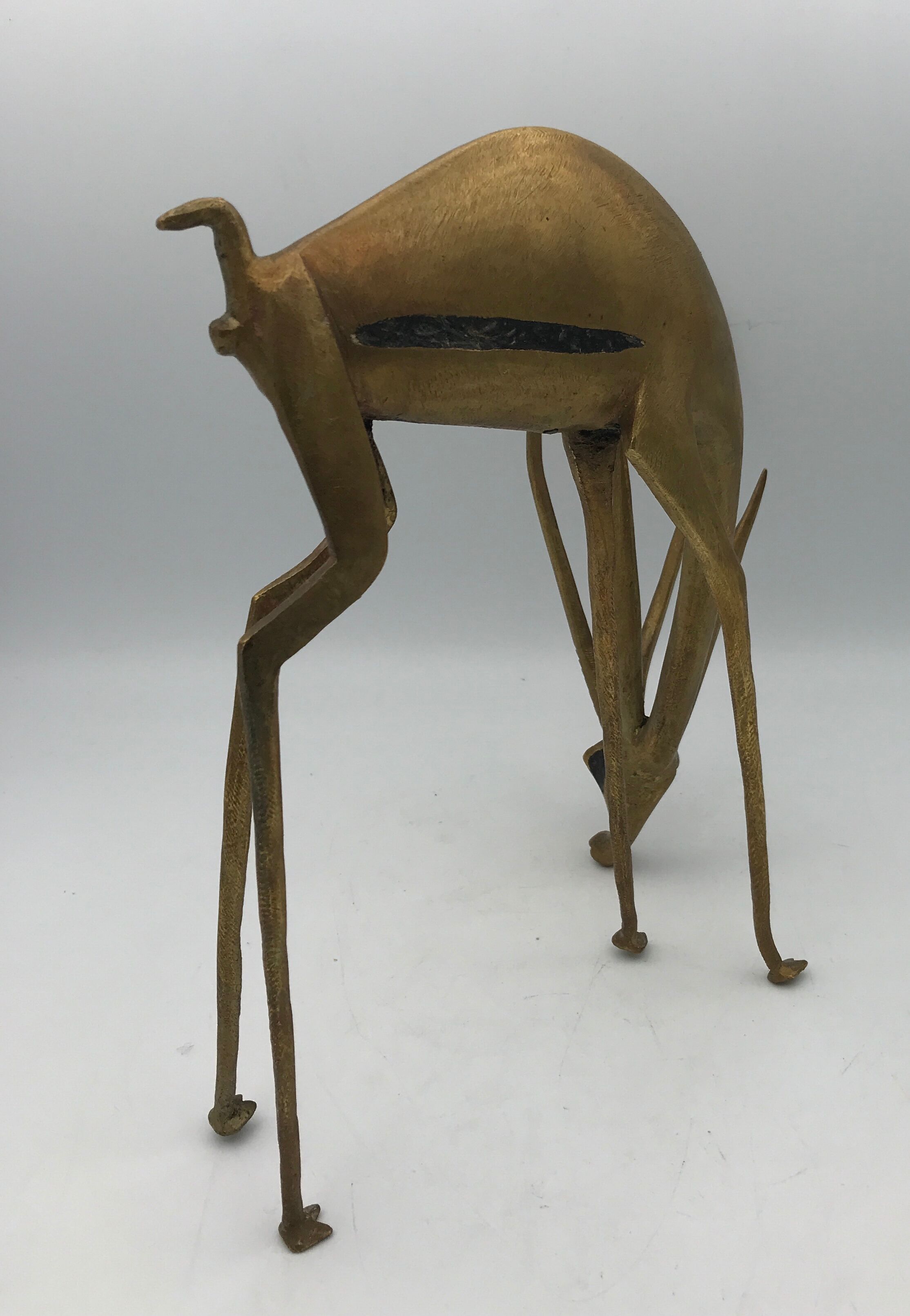 Gazelle ou antilope d’afrique, en laiton massif