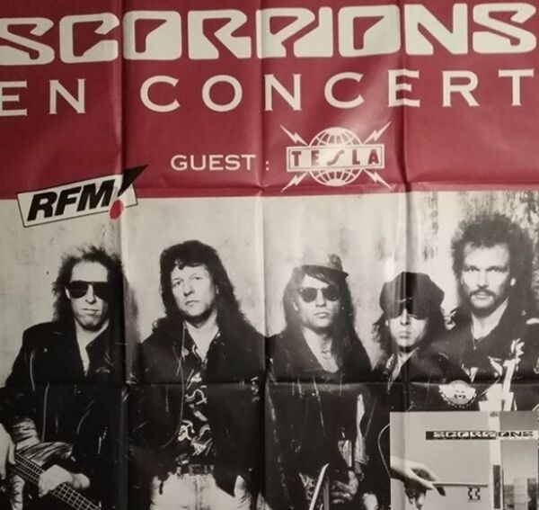 Affiche concert Scorpion vintage 120x160