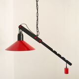 Danish suspension with balance counterweight