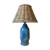 Lampe en céramique bleue