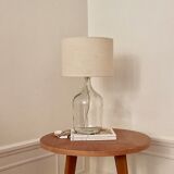 Demijohn lamp and ecru jute