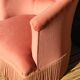 Fauteuil crapaud rose