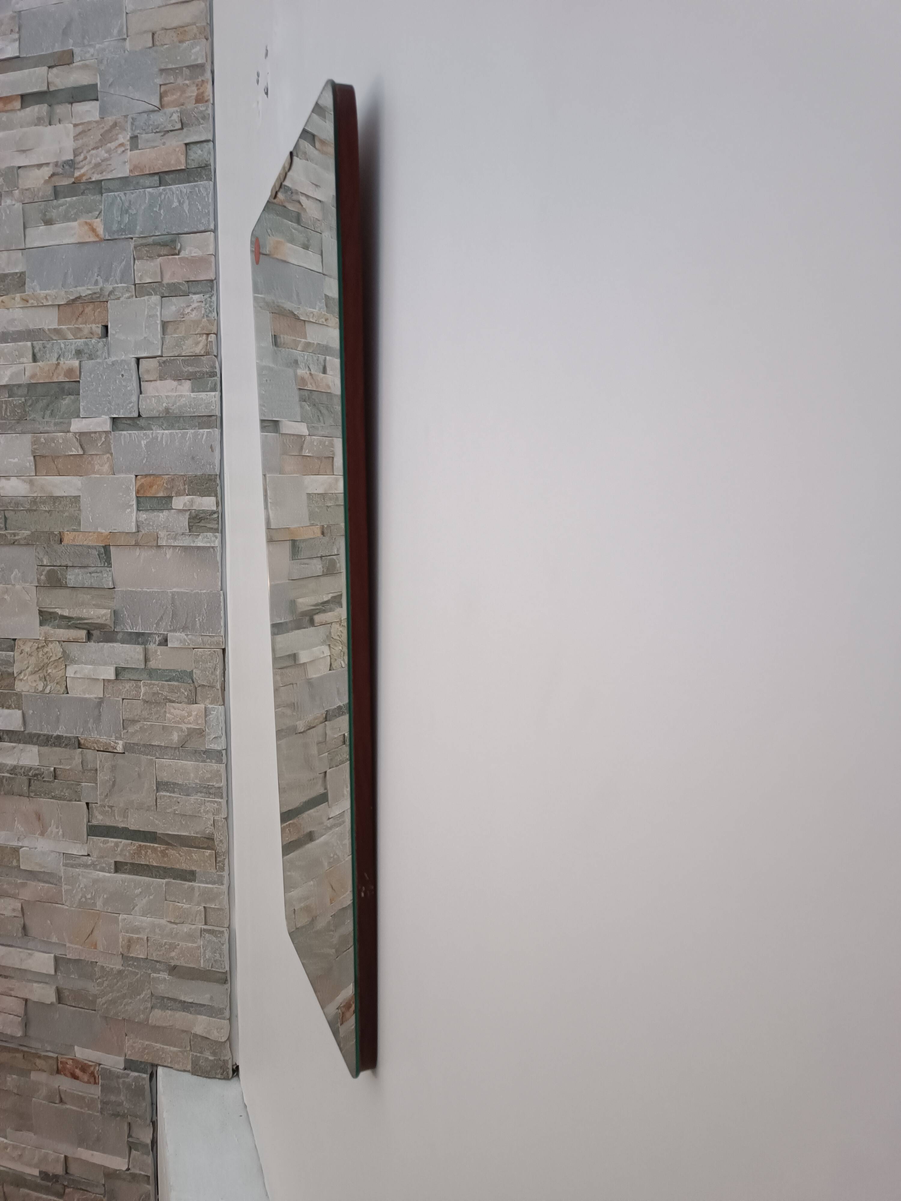 Trapezoidal mirror by Fratelli Fanzago 1960s