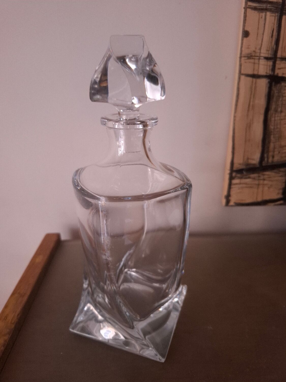Bohemian crystal carafe (in box)