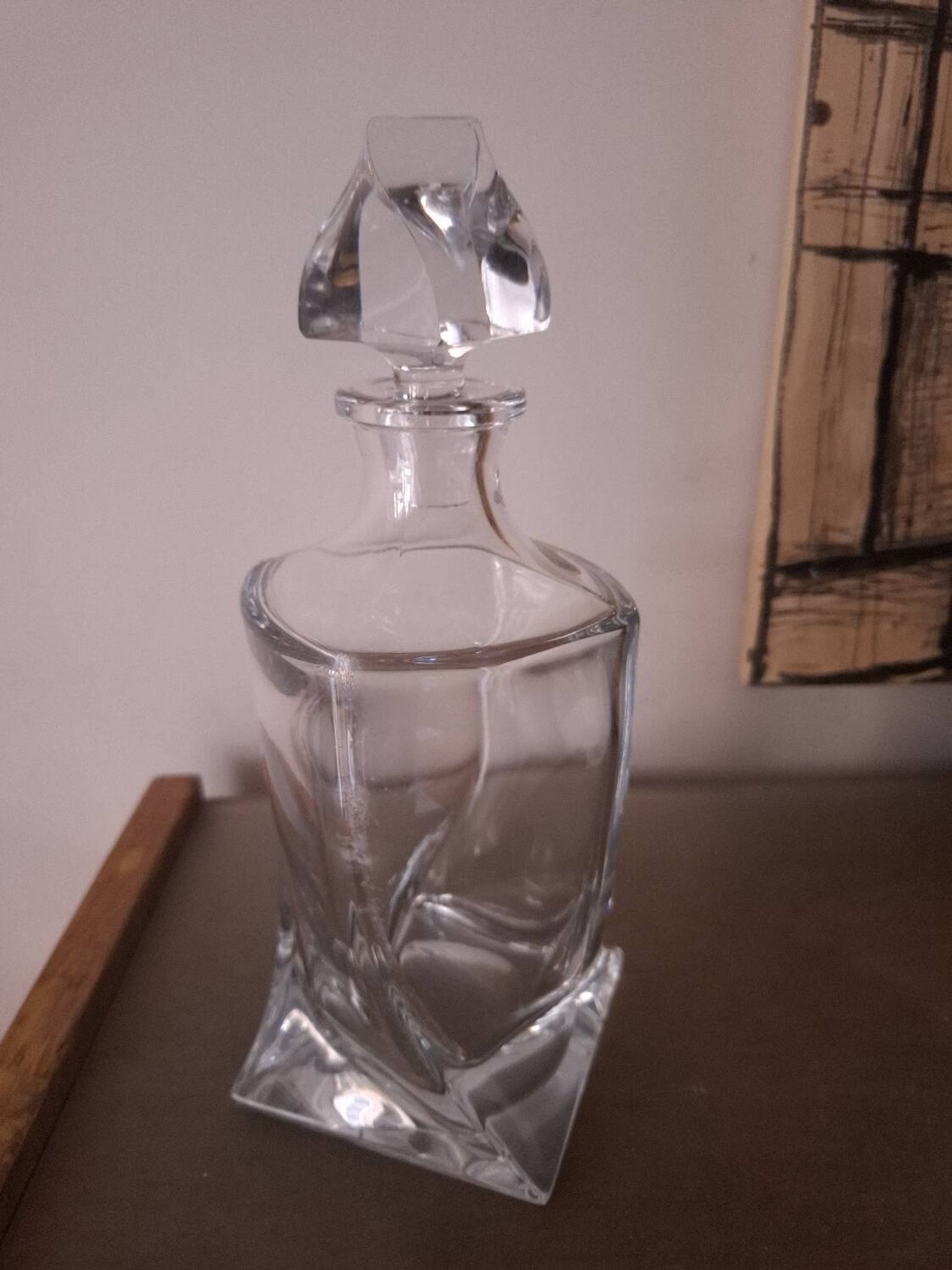 Bohemian crystal carafe (in box)