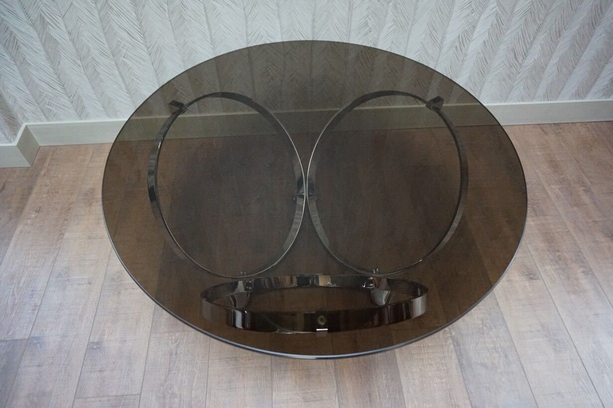 Mid-Century Space Age Round Coffee Table by Knut Hesterberg, 1960s