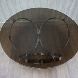 Mid-Century Space Age Round Coffee Table by Knut Hesterberg, 1960s