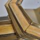 Pair of vintage brass mirrors, Moroccan handicrafts, 27 cm