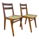 Vintage chairs in wood and skai legs from the 1950s