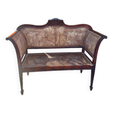 small bench or Love Seat in Mahogany circa 1860