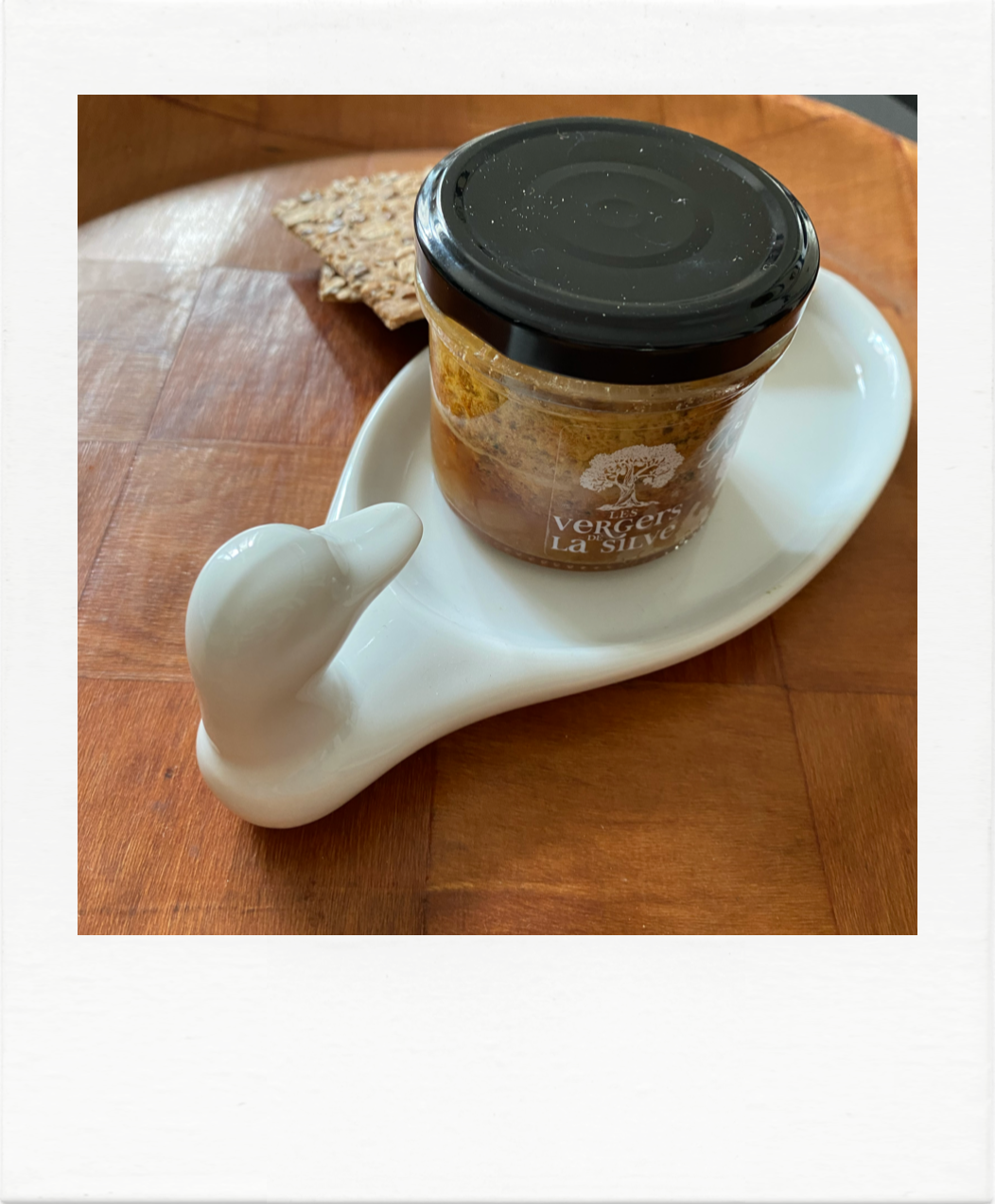 Small dish or empty pocket duck head, banche earthenware