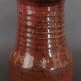 Cream pot, glazed stoneware pitcher, signed Fontgombault, 20th century