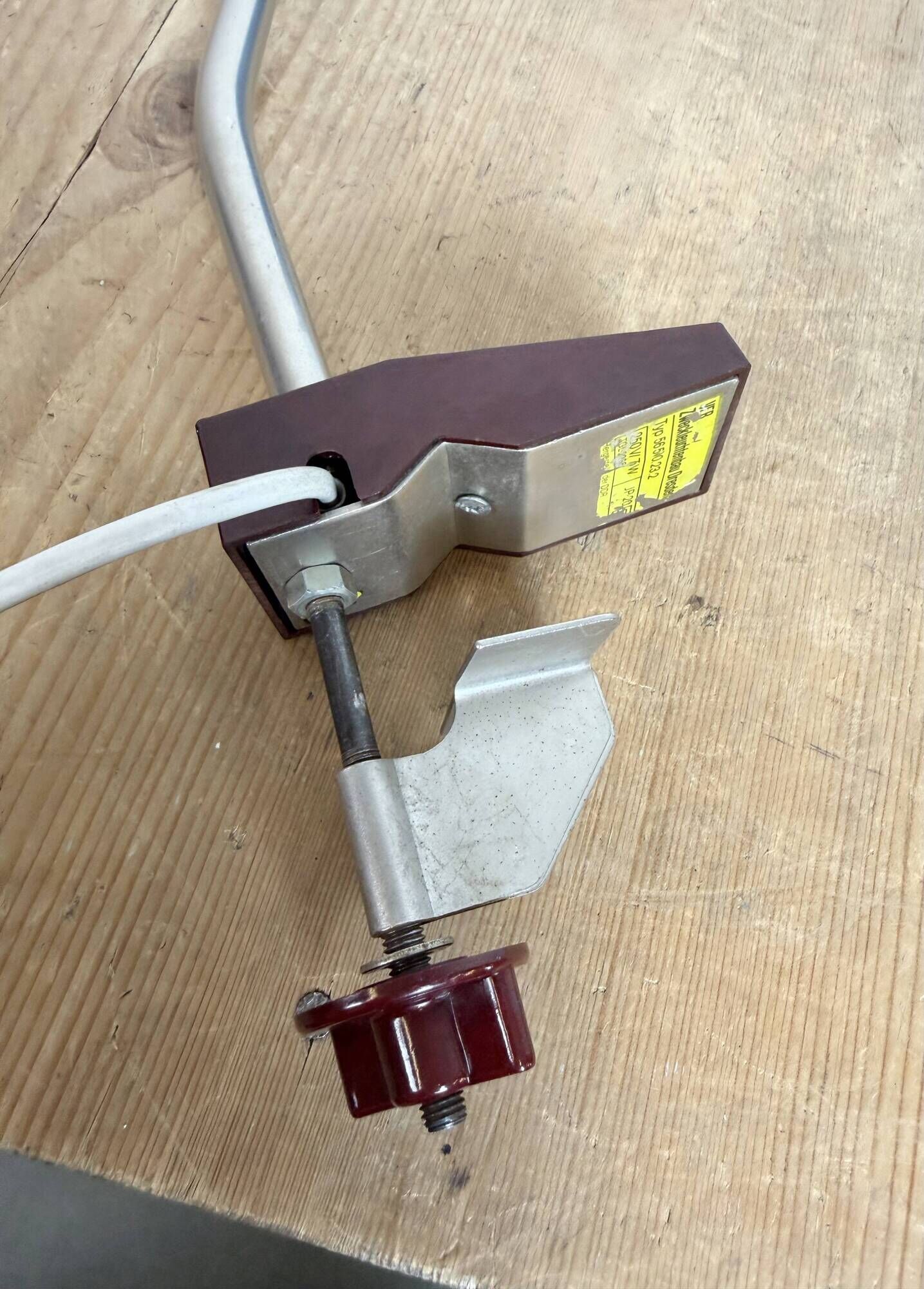 Blue Industrial German Workshop Table Lamp from Reif Dresden, 1960s