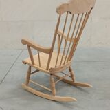 Wooden rocking chair 60's