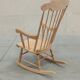 Wooden rocking chair 60's