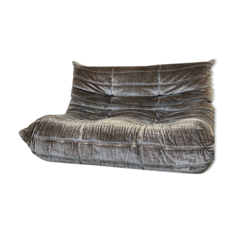 Sofa Togo brown velvet