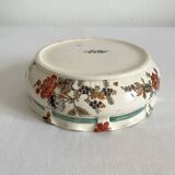 Polychrome ironstone sponge holder bowl Sarreguemines