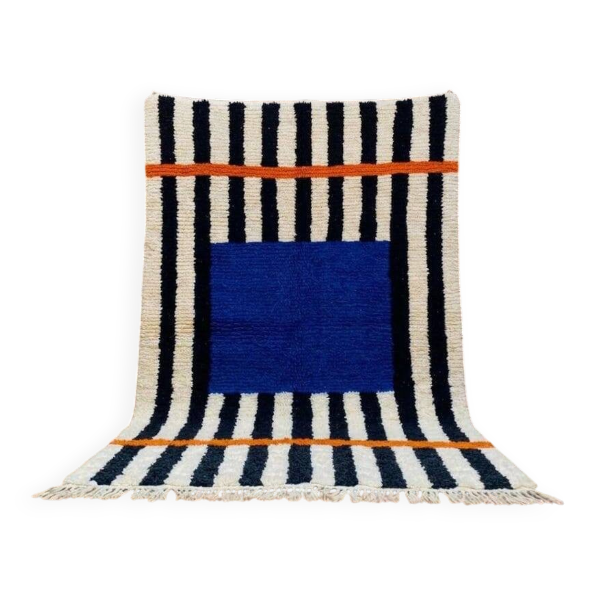 Handmade pure wool rug, custom traditional size 150/250 cm.