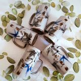 Grandes tasses en gré artisanal vintage