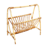 Rattan magazine holder deco