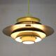 Green Danish Pendant Lamp | Kurt Wiborg Verona, 1970s Mid-Century