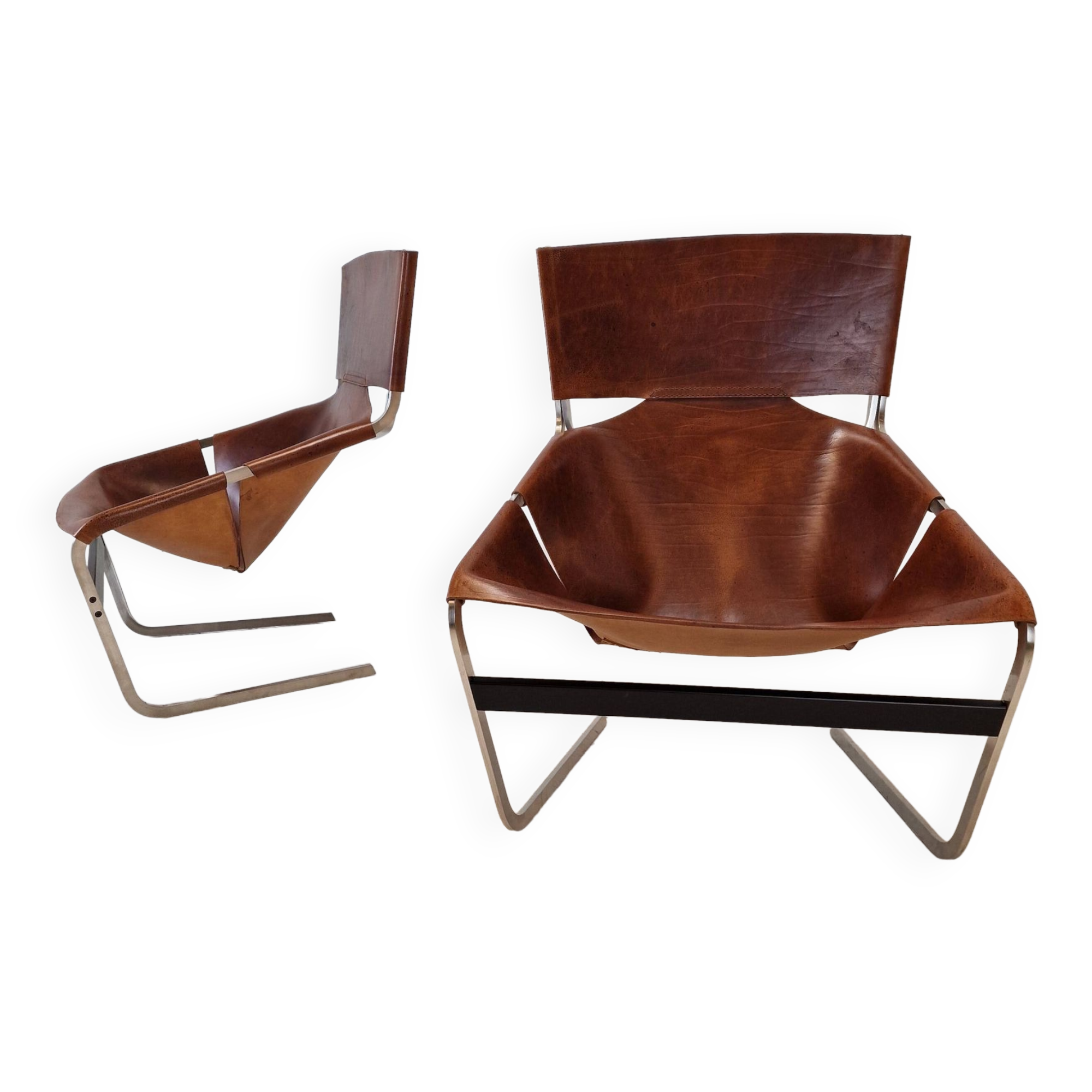 Set of 2 Model F444 Lounge Chairs by Pierre Paulin for Artifort, 1960s
