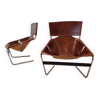 Set of 2 Model F444 Lounge Chairs by Pierre Paulin for Artifort, 1960s