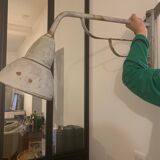 Metal garage sconce, 70s