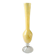 Murano-style single-flower vase. Speckled in yellow tones. Height 28 cm