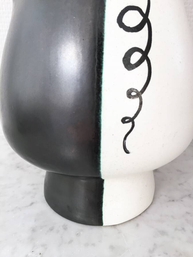 Two-tone vase signed JM Faux – circa 1960