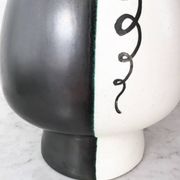 Vase bicolore signé JM Faux – circa 1960
