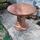 Table bistro ronde en bois vintage