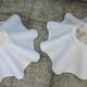 paire de vasque fibrociment forme mouchoir années 60
