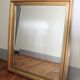 Mirror 70 x 60 cm beveled rectangular Golden wood