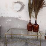 Coffee table brass structure