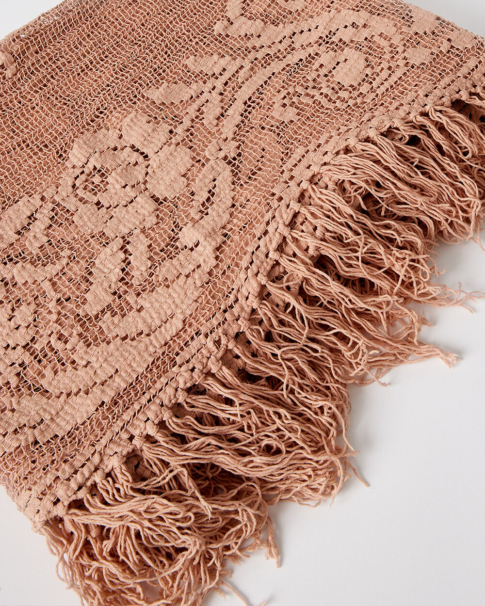 Mesh bedspread - powder