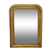 Miroir Louis Philippe doré à la feuille d'or 78x105cm