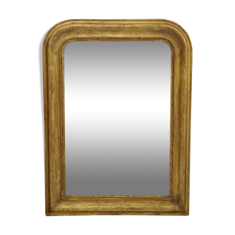Mirror Louis Philippe gilded with gold leaf 78x105cm