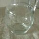 Carafe pichet en cristal decor grave