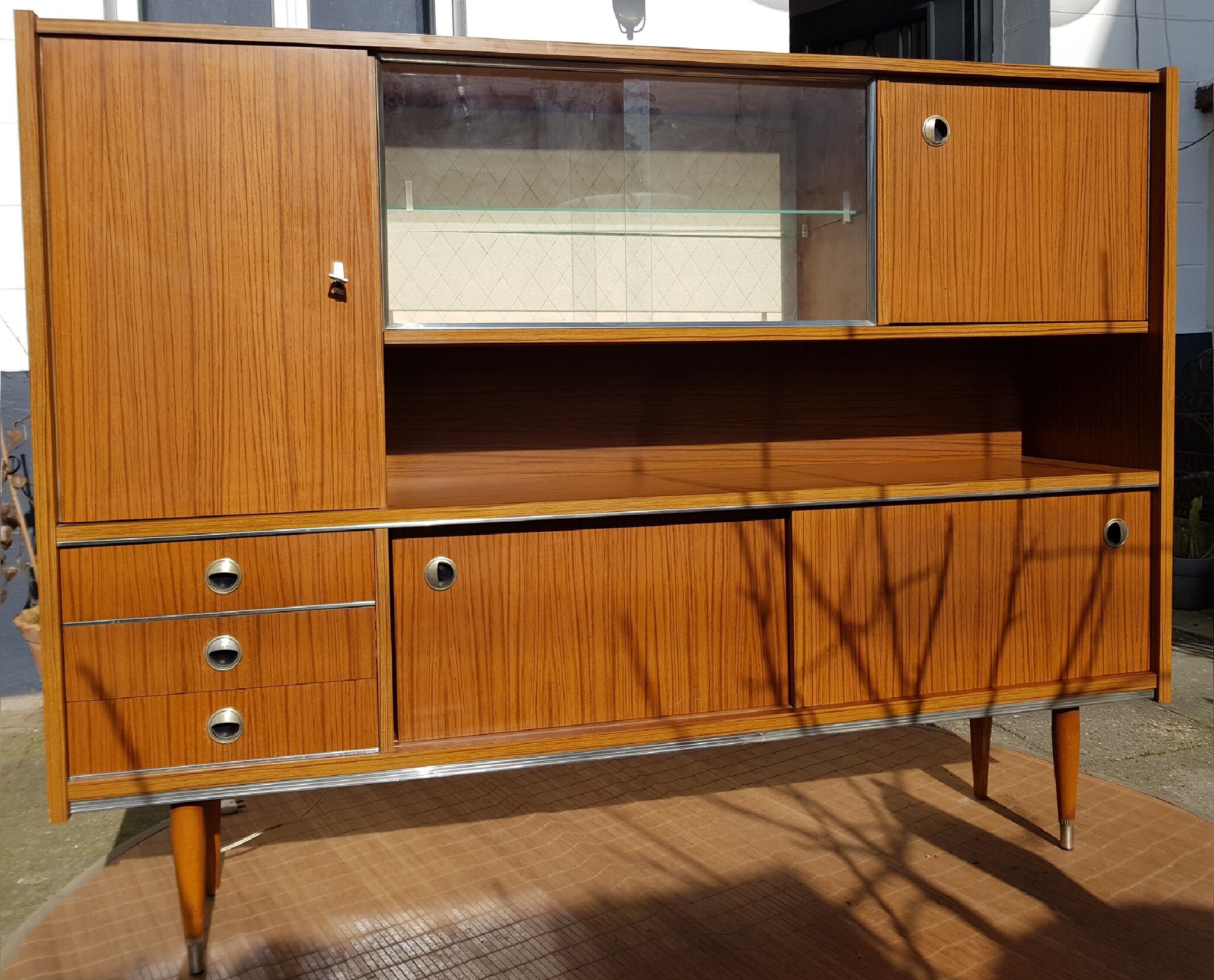 Enfilade haute scandinave 1960