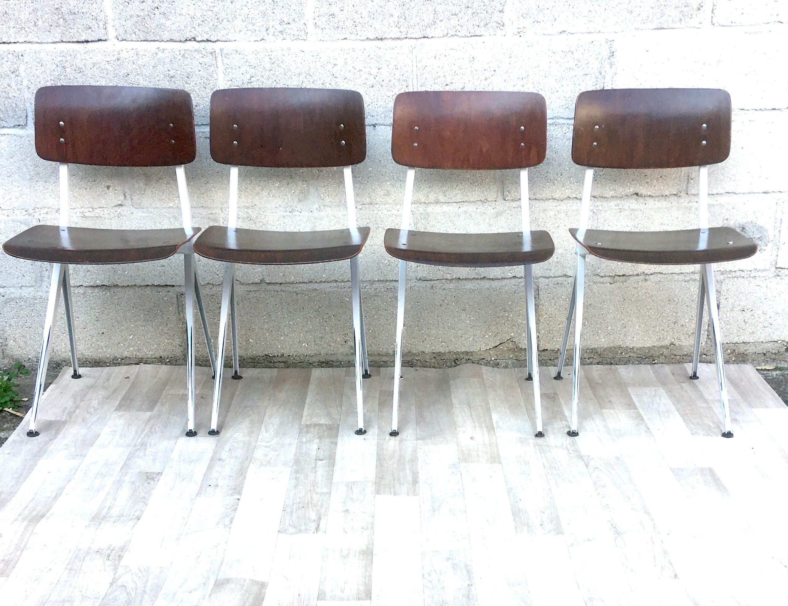 ♻️Set of 4 chairs Vintage and design Marko Kooistra