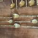 Housewife Table cutlery for 6 people. bamboo brass 78 pieces