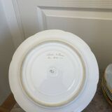 Antique 6x Sèvres Porcelain Plates Lahore & Basket 19th Century Hunting