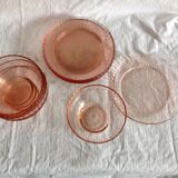 Set of 5 cups and 6 vintage plates