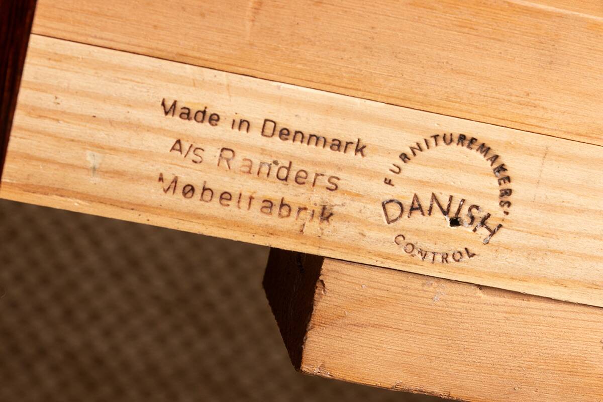 Table de repas, ovale, extensible, Danoise, Palissandre, Harry Ostergaard.