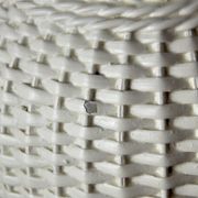 White ceramic "bamboo" lamp, Hollywood Regency, Italy, 1970