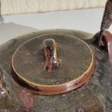 Signed vintage sandstone teapot